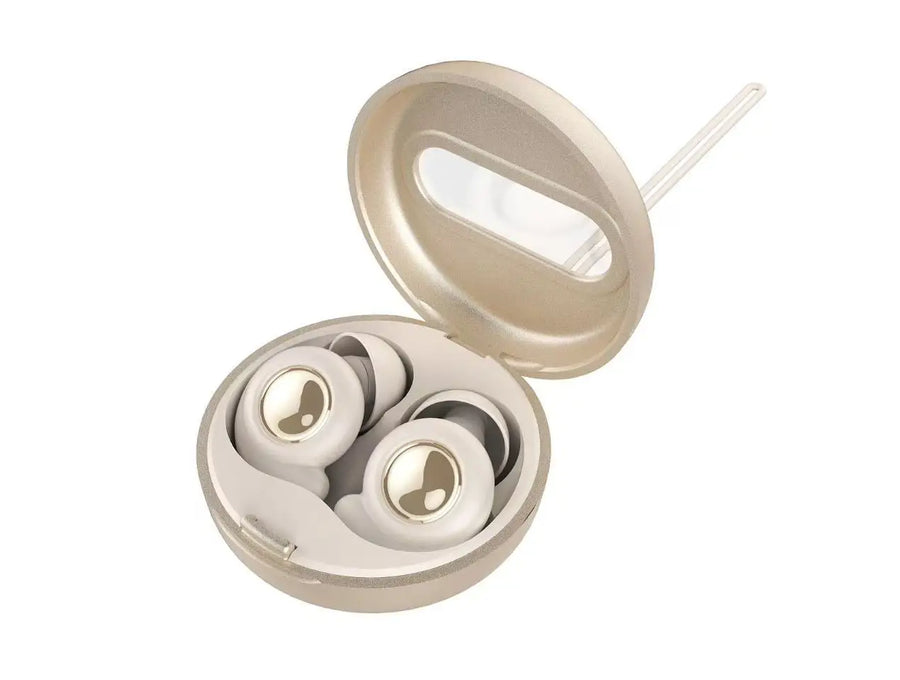 Vespré Soft earplugs beside their case on a nightstand