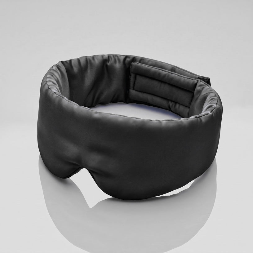 Vespré Silk Sleep Mask in Black