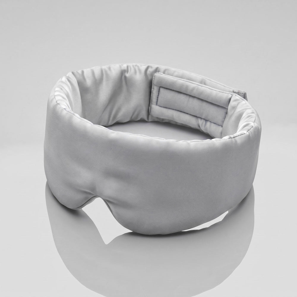 Vespré Silk Sleep Mask in Silver