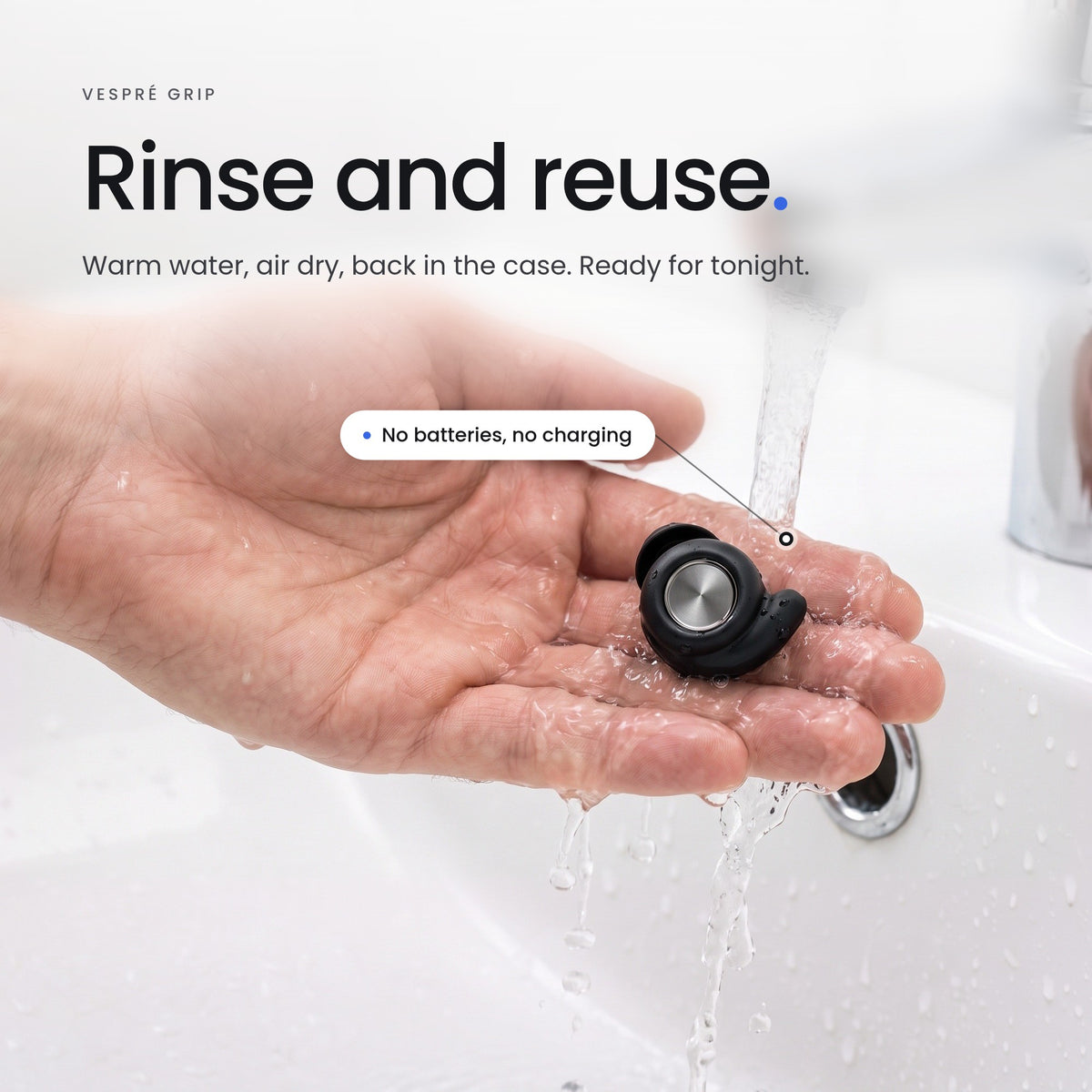 Rinse and reuse. Warm water, air dry, back in the case. Ready for tonight.