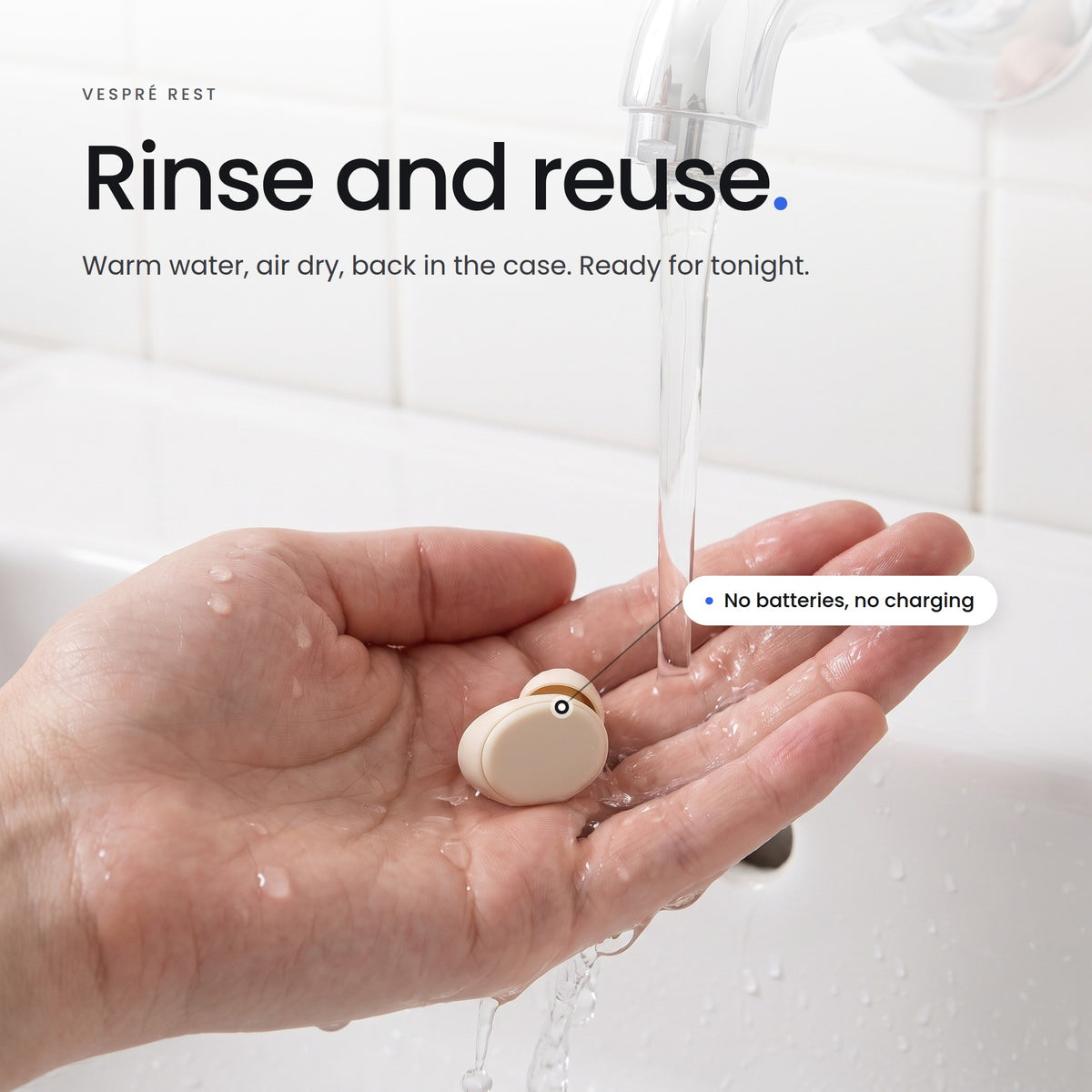Rinse and reuse. Warm water, air dry, back in the case. Ready for tonight.