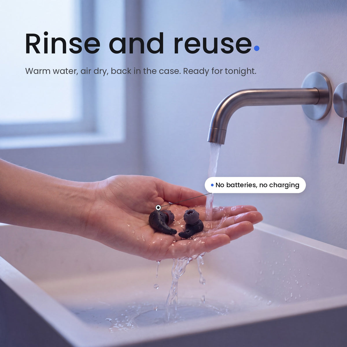 Rinse and reuse. Warm water, air dry, back in the case. Ready for tonight.